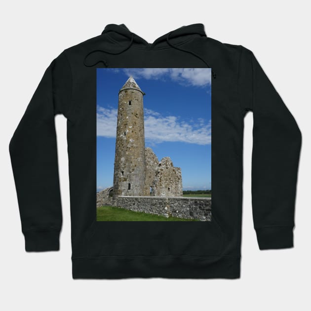 McCarthy's Tower at Clonmacnoise, Ireland Hoodie by erickphd